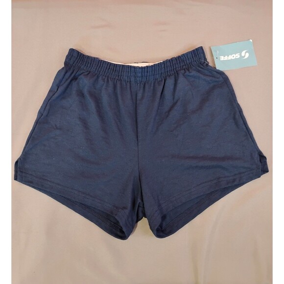 Girls Soffe Knit Elastic Shorts Navy Small 2 Pairs - Picture 2 of 3